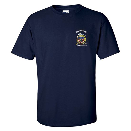 T-Shirt - Navy, Short Sleeves, The Old Guard Association in white ...
